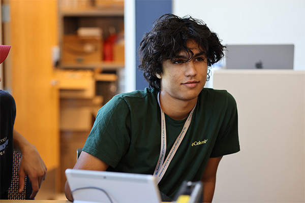 Tucson Arizona resident Thomas Vamos attending Dakota State University's GenCyber Camp.